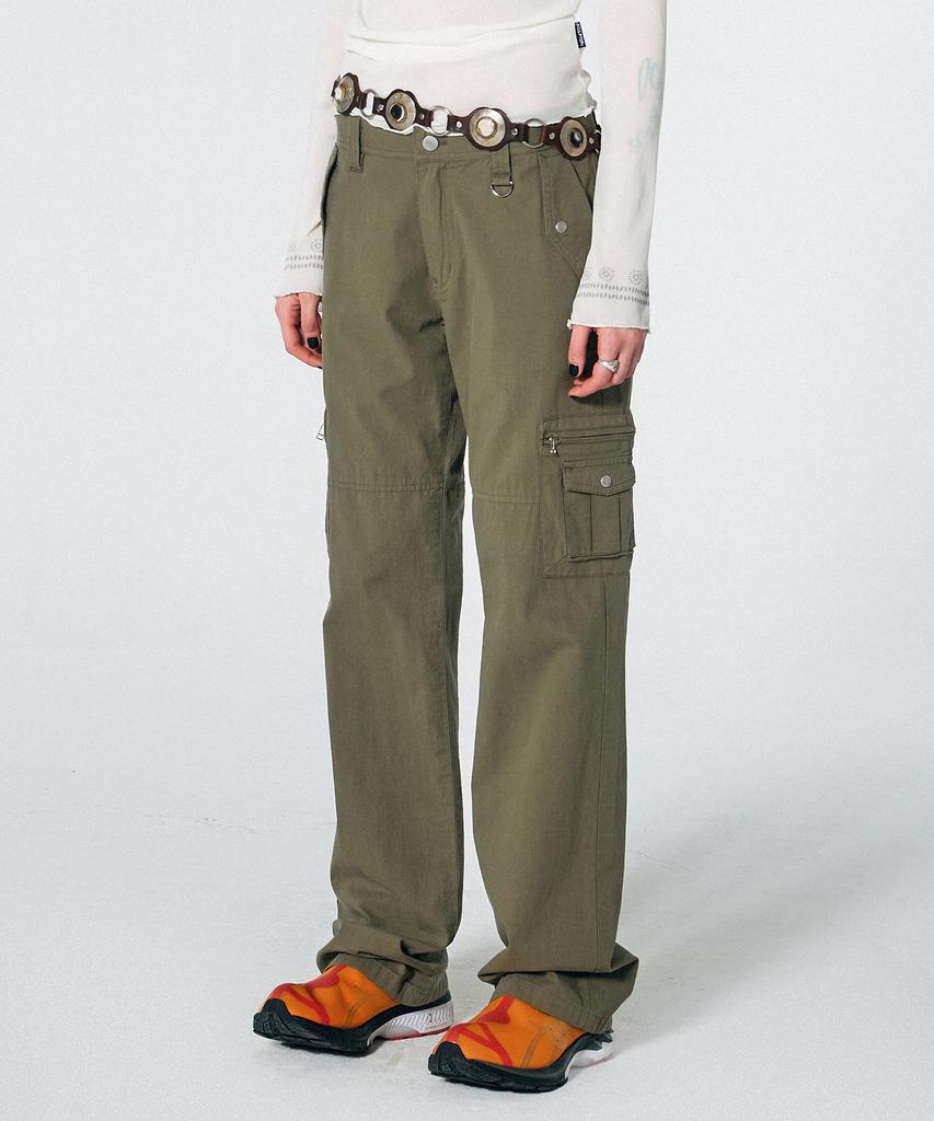 SCULPTOR Straight Lowrise Cargo Pants Khaki