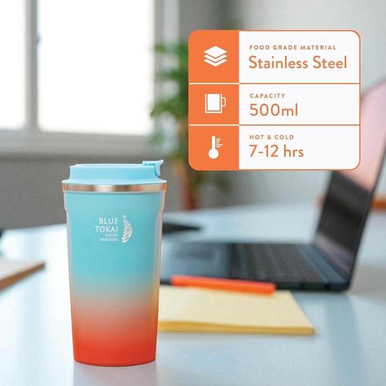 Blue Tokai Coffee Roasters Coromandel Sipper - 500ml | Ideal for Hot and Cold Beverages | Stainless Steel | Spill-Proof Design