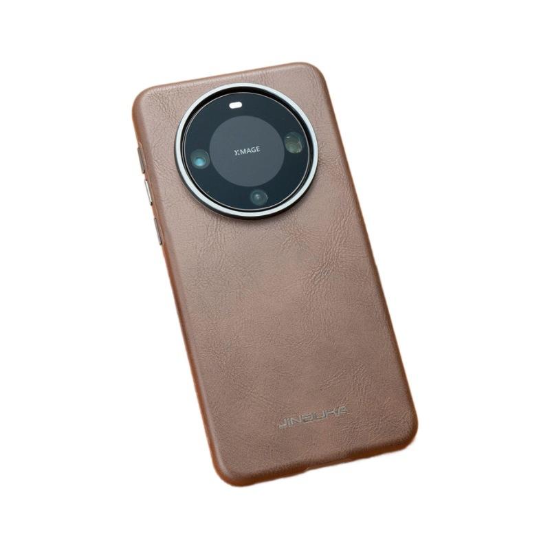 Чехол для телефона Huawei Mate60Pro Бизнес Всевключающий Магнитный Противоударный Pura70pro Высококлассный Мужской Кожаный Чехол