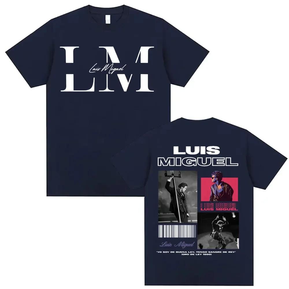 Rapper Luis Miguel Album Tour Graphic Tshirt For Unisex Harajuku Hiphop Super Large Summer Print 100 Pure Tshirt Black