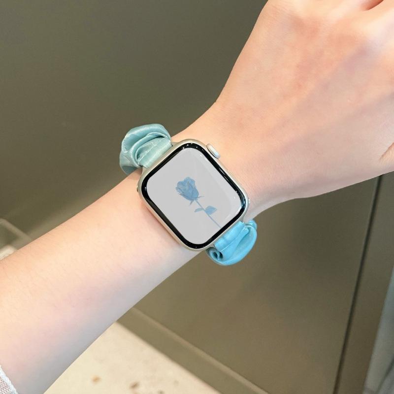 Для Apple Watch 8 9 10 Ремешок для Apple Watch iwatch 11 SE Чувство Французский Жемчужный Повязка-ремешок