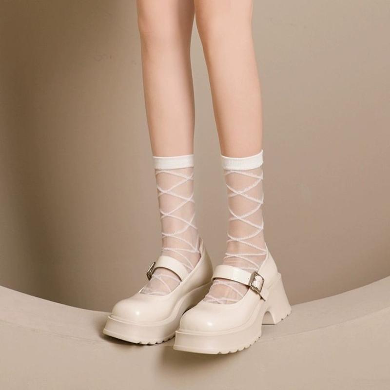 Женские туфли Мэри Джейн из натуральной мягкой кожи на толстой подошве, кожаные туфли на высоком каблуке во французском стиле, небольшая кожаная обувь, увеличивающая рост