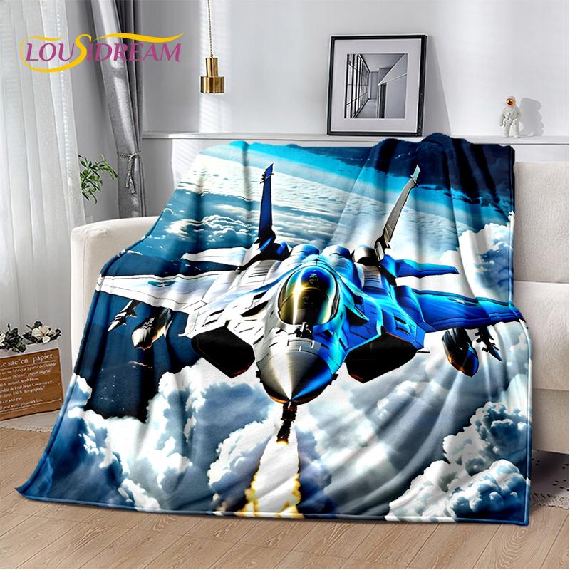 3D Космический самолет Spitfire Air Force Jet Fighter мультяшное одеяло, мягкое одеяло для дома, спальни, кровати, дивана, чехол для ребенка, подарок