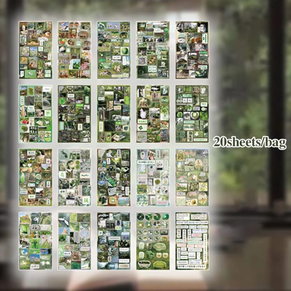 20 листов/штук Ручной скрапбук Декоративные наклейки Наклейка для блокнота Детский подарок Школьные канцелярские товары