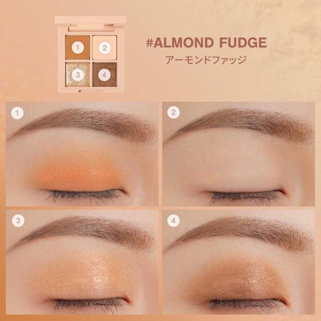 3CE Мини Палетка теней для век 4 цвета H Миндальный Фадж