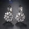 Европейские и американские каффы: Серьги-гвоздики Dark Night Jewelry с разноцветными цветами и кубическим цирконием AAA