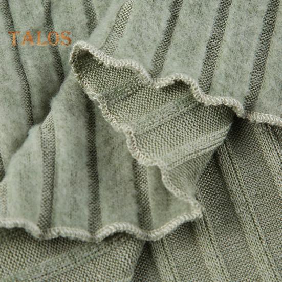 Женские топы с V-образным вырезом, кружевной строчкой, длинным рукавом, неровным подолом, однотонные облегающие укороченные топы в рубчик