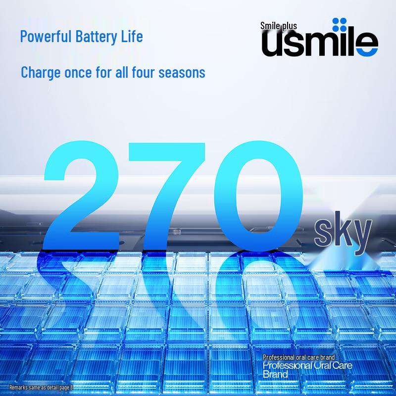usmile P30 Звуковая электрическая зубная щетка вилка CN (адаптер в комплекте)