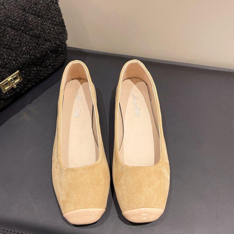 Женские ретро балетки из замши, уютные, с круглым носком, мелкие туфли Мэри Джейн, элегантные женские слипоны, дизайнерские балетки, туфли для вождения