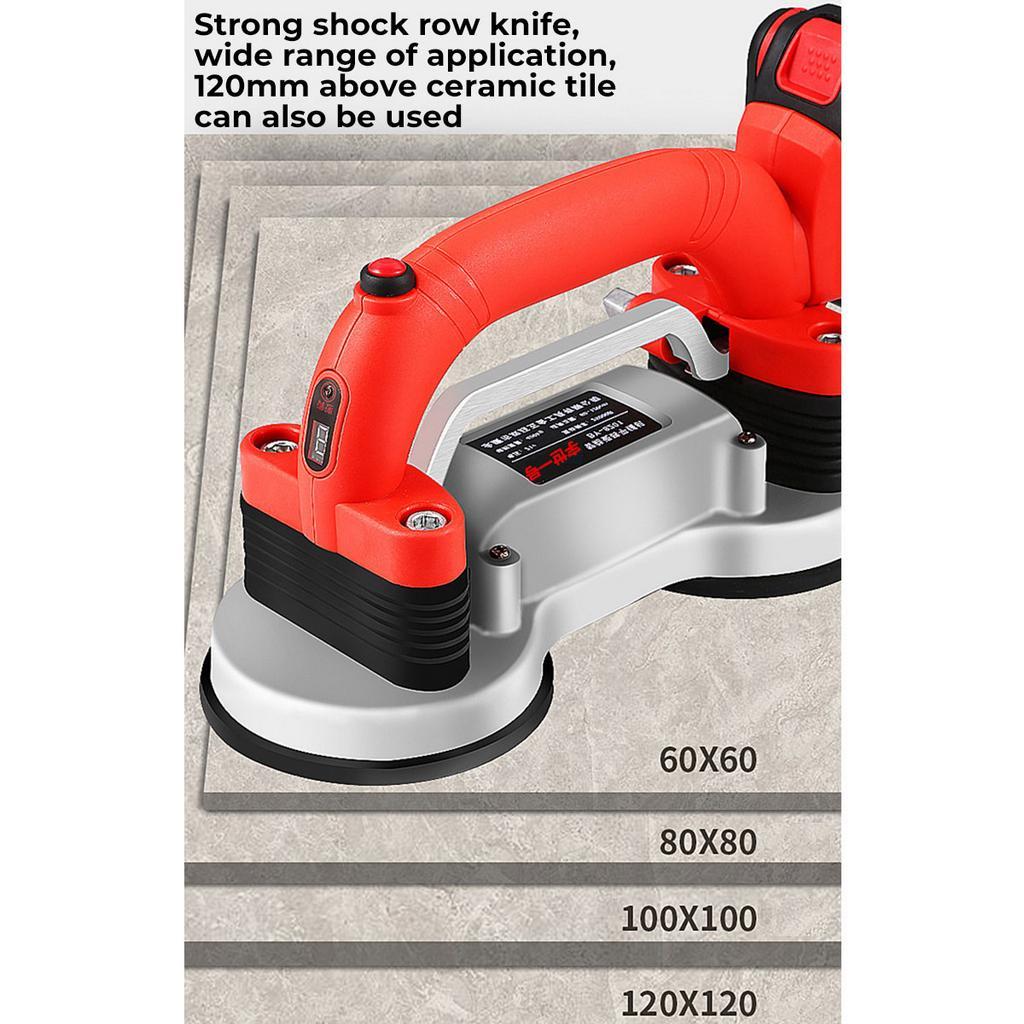 2000 мАч 60-120 мм Портативная машина для укладки плитки Вибратор для плитки Присоска Регулируемый Автоматический Вибратор для пола Инструмент для выравнивания с аккумулятором