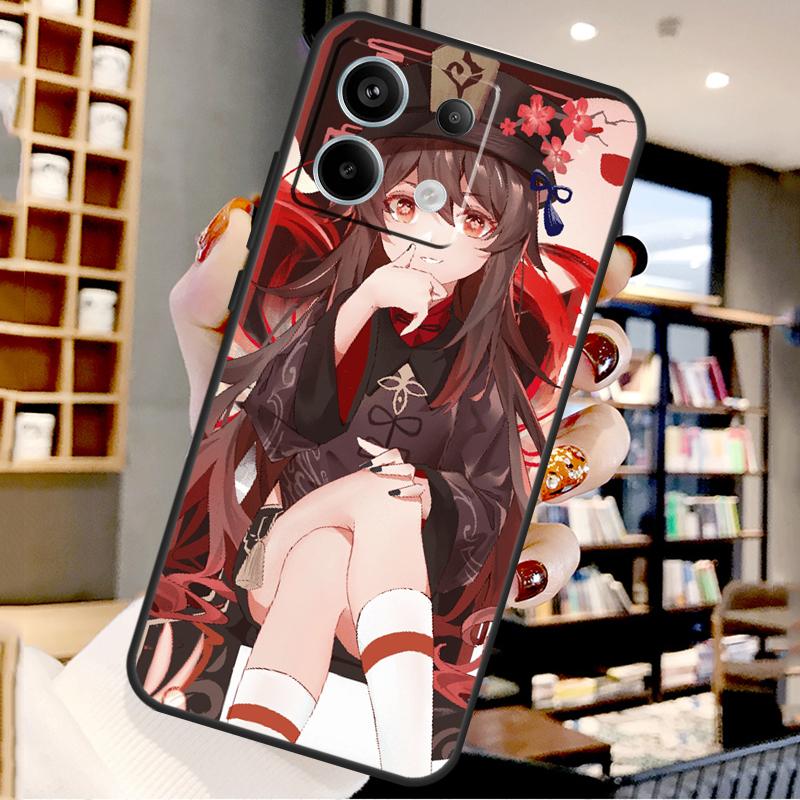 Ху Тао Genshin Impact Для Xiaomi Redmi Note 13 Pro 9 10 11 12 14 15 Pro Plus Чехол Для Redmi 15 12C 13C 14C 10C 15C