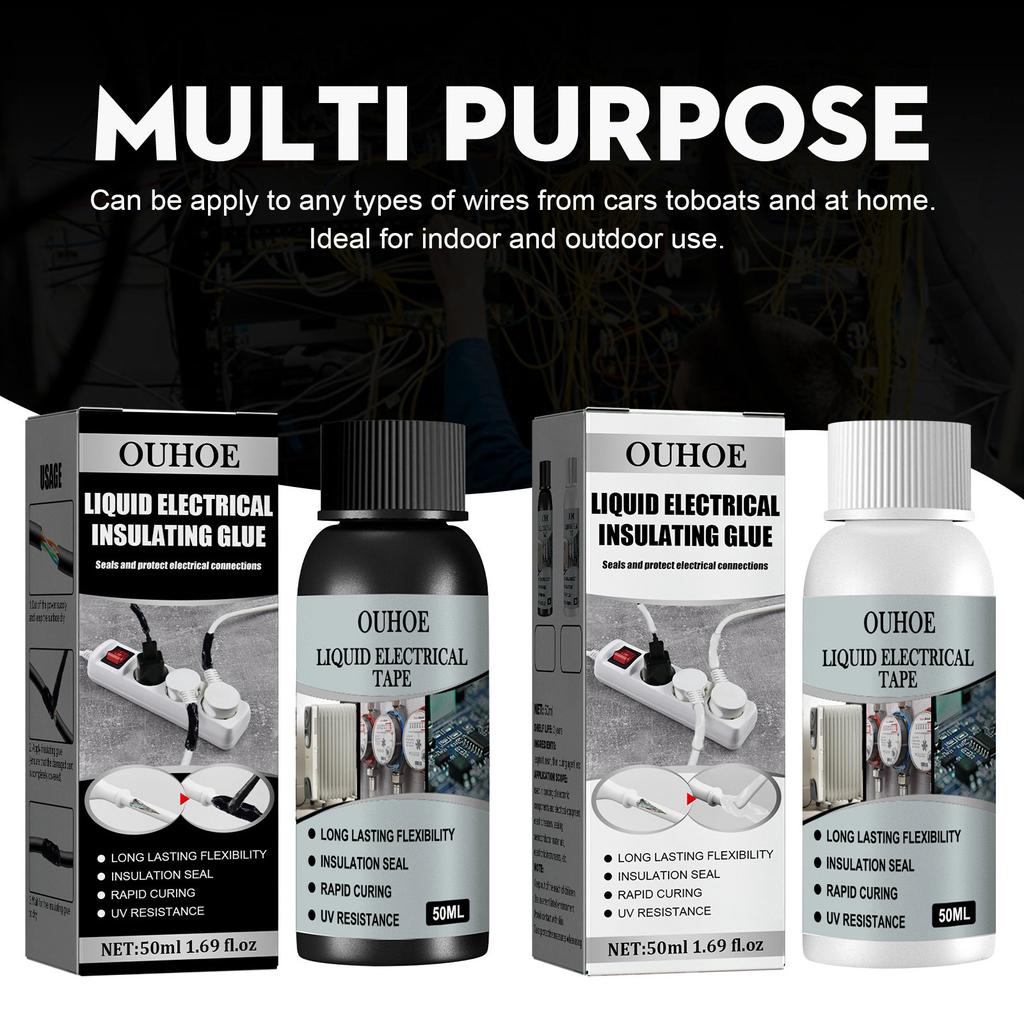Insulation Electrical Sealant Liquid Tape High Temperature Resistant Glue Waterproof Electrical Wire Cable Fix Glue