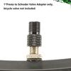 Высококачественный адаптер-переходник из алюминиевого сплава Presta на Schrader для велосипедных камер