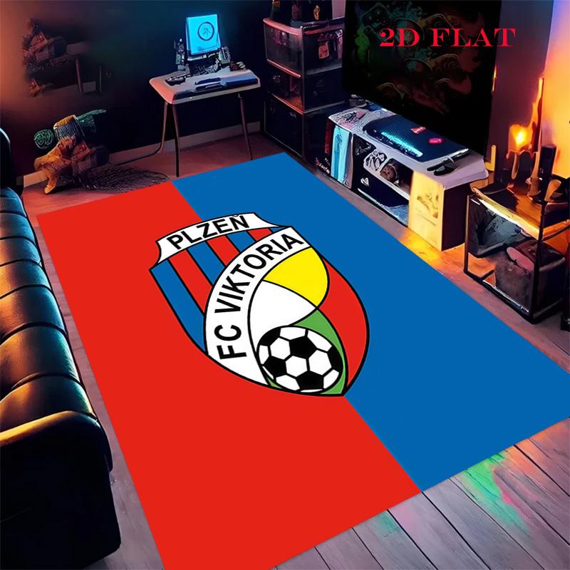 FC Viktoria Plzeň Carpet Rug for Living Room Bedroom Home Sofa Decoration,Kids play Nonslip Floor Mat