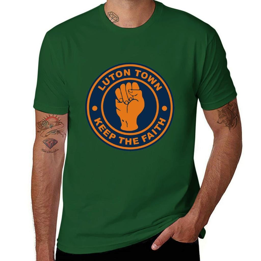 Luton Town keep the faith T-Shirt customs cute tops anime mens t shirts casual stylish