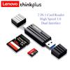 SD Card Reader with Dual Connector USB Lenovo 3.0 USB C Memory Card Reader Adapter Supports SD Micro SD SDXC SDHC MMC RS-MMC TC101