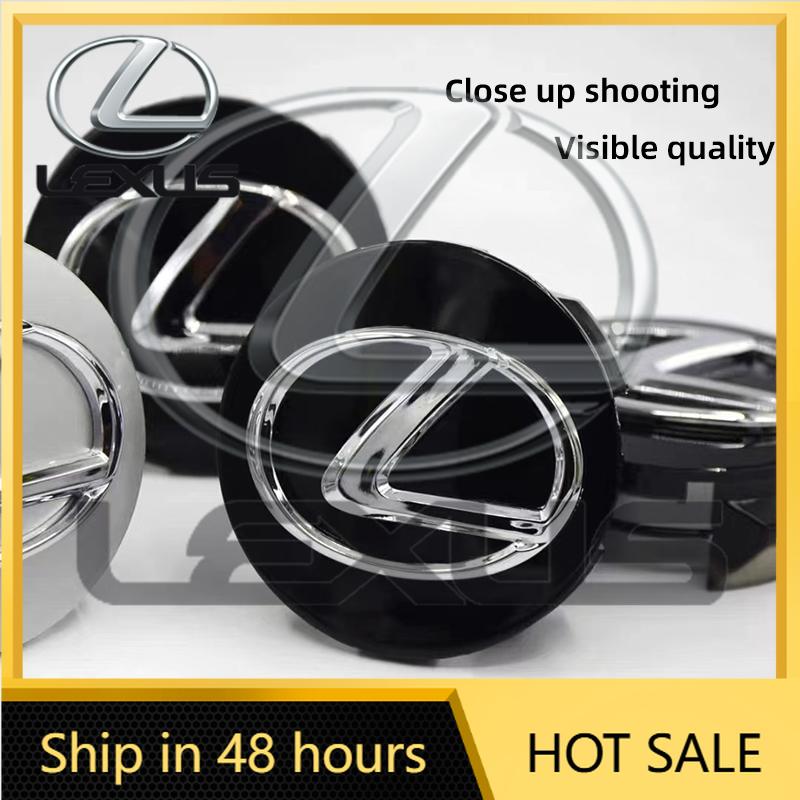 2026 Hot Interior Stickers 4Pcs 62MM Car Emblem Wheel Center Cover Hub Accessories For Lexus GS IS LS500h ES260 ES300h RX350h NX