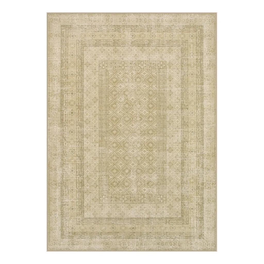 Ковер Daisy моющийся винтажный фермерский дом состаренный зеленый богемный ковер для помещений детские комнаты зеленые стильные и удобные ковры