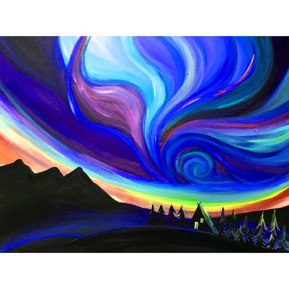 Новая 5D алмазная картина мозаика ремесло звездное небо пейзаж алмазная вышивка вихрь вышивка крестом набор украшение для дома живопись