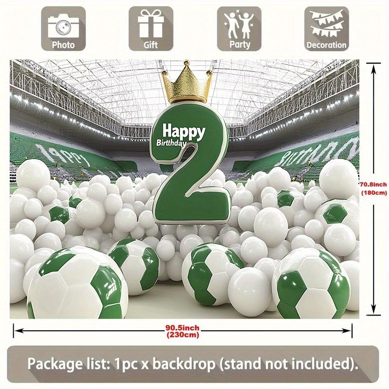 Party Backdrop Birthday Football Soccer Photo Booth Background Wall Decor