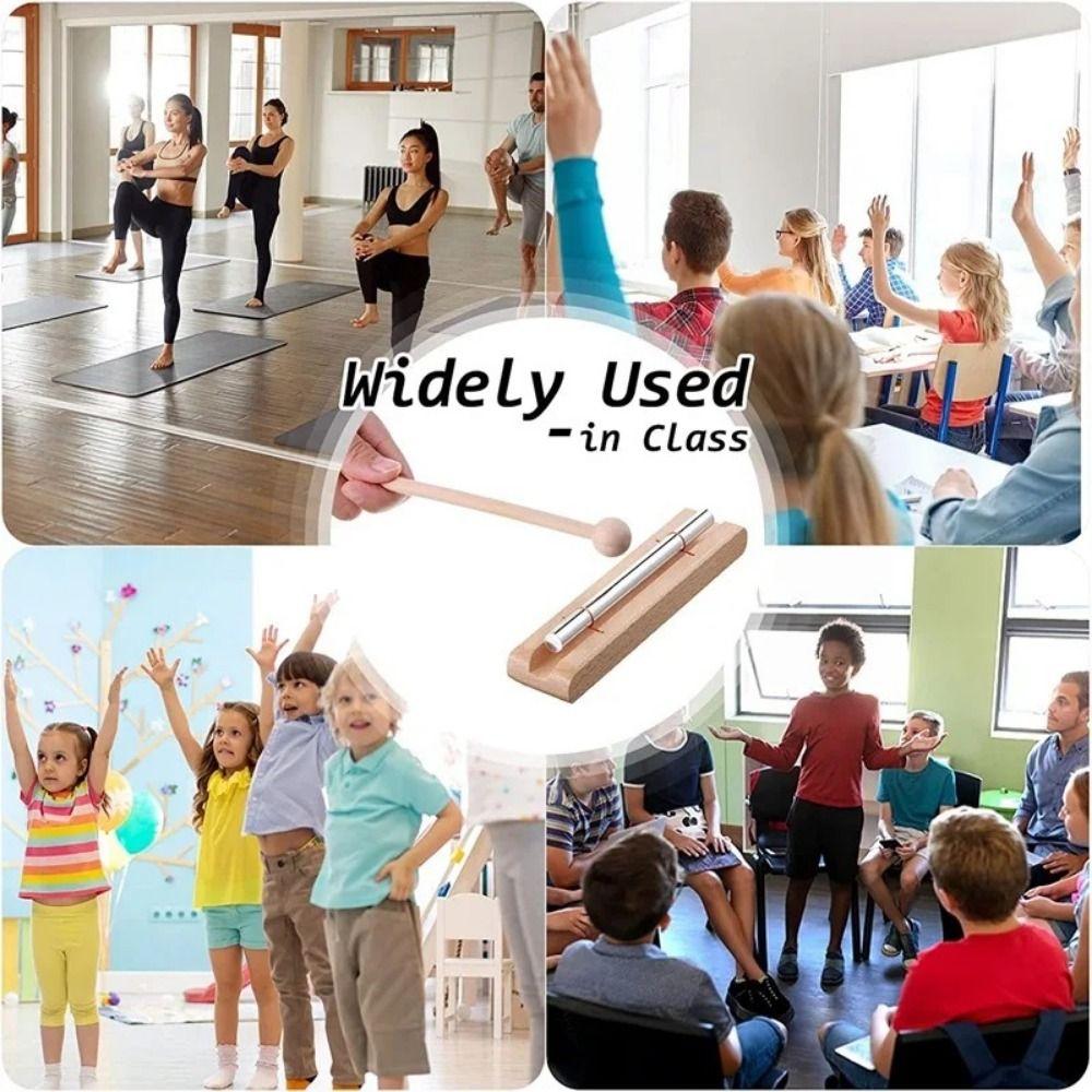 with Mallet Bell Percussion Instrument Wooden Musical Instrument Toys  Yoga