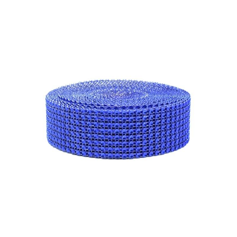 2 ярда 4 см Золотая Серебряная DIY Алмазная Сетка Стразы Обертки Лента Хрустальный Рулон Отделка Сверкающая Сетка Обертка для Свадебного Цветочного Украшения