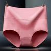 Large Size Pure Cotton Minimalist Women's Underwear with Tuck In and Buttocks Up High Waist Underwear Breathable Briefs