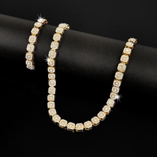 2 шт./комплект унисекс ожерелье серьги комплект для официального банкета и выпускного вечера