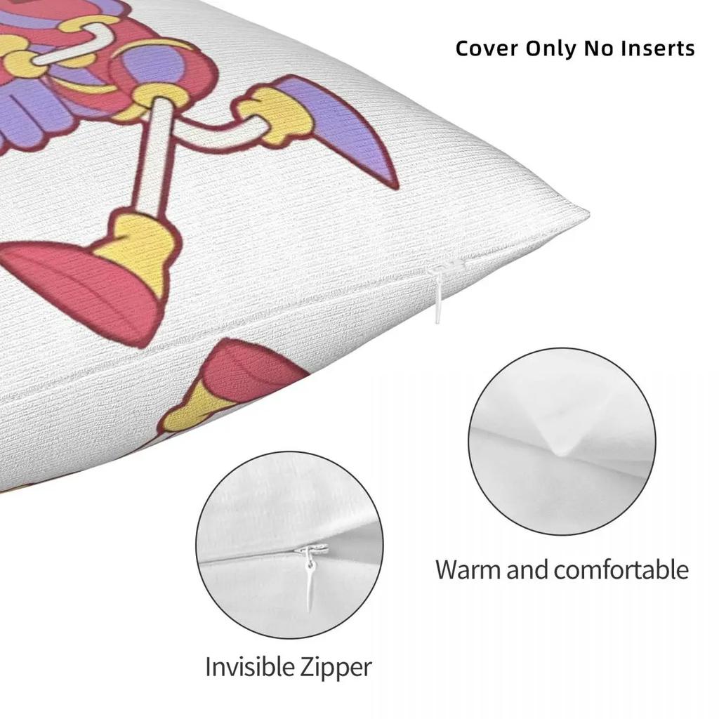 Pomni The Amazing Digital Circus Pillow Cases Cushion Covers Decorative Throw Pillow Case Cover for Sofa
