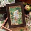 20sheets Nature Aesthetic Decorative Scrapbook stickers Vintage Floral Plant Sticker Book  Collage