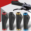 1pair Mountain Bike Handlebar Grips Double Locks On Bicycles Handlebar Grip Nonslip Bilateral Locks Cycling Handle Grips