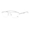 Puma Galleria Puma Eyeglass Frame Pu0094o 003 Полуободковая металлическая оправа для мужчин и женщин