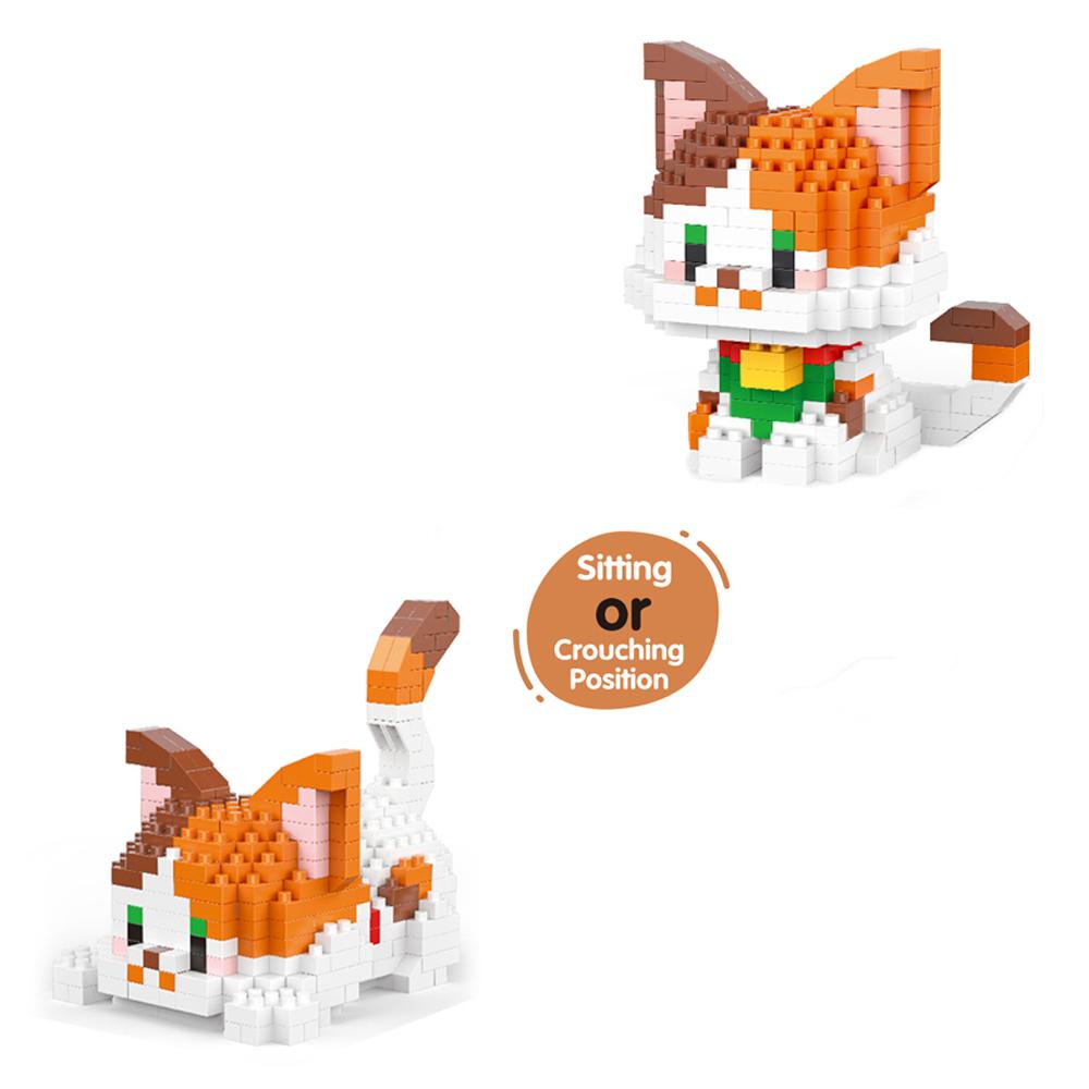 Набор игрушек-конструкторов Orange Cat Micro Mini: Создайте один из двух очаровательных стилей, несколько цветов для бесконечного веселья. Подарок