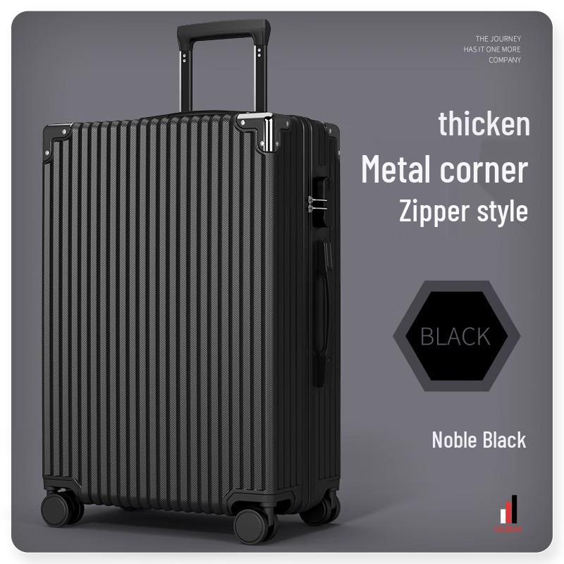 Ping Travel Suitcase: Large Capacity 28-Inch Leather Trolley with Lock for Men and Women, Compact Carry-on for Students.