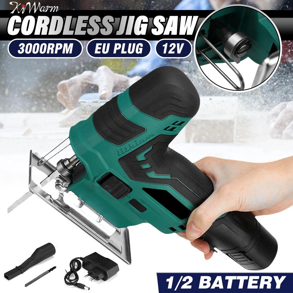 12 В 30000 об/мин 65 мм Аккумуляторный лобзик Электрический лобзик Многофункциональный деревообрабатывающий инструмент для аккумулятора