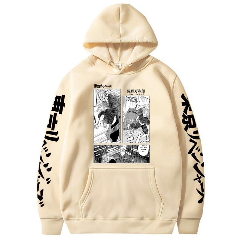 Avengers Mikey Fleece Hooded Jumper Loose Hooded Sweater Anime Hoodie