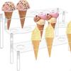 Ice Cream Cone Holder Acrylic Stand Decor Elegant Display Cupcake Rack for Events