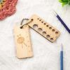 Precision Wooden Knitting and Crochet  Marker with Easy-to-Read Density Calculator