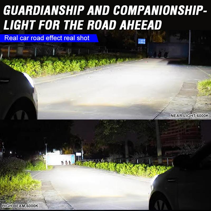 Светодиодная фара 2200 Вт 6000K H7 H4 Светодиодная автомобильная фара HB3 HB4 9005 9006 H1 H8 H11 9012 HIR2 Светодиодная противотуманная фара Canbus EMC Автомобильные лампы