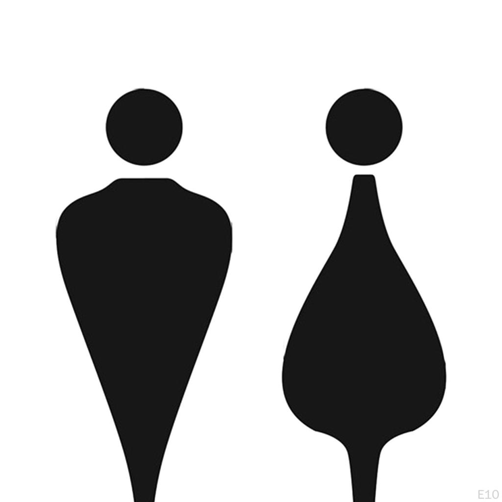 3D знак туалета, символы, вывески, идентификационная дверь