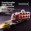 Компактный трансформируемый грузовик для перевозки грузов – Набор «Все в одном» для хранения и запуска игрушечных машинок