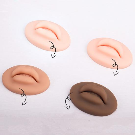 Татуировка Практика Гибкая Безопасная Многоразовая Практика Шаблон Кожи Губы 3D Форма Для Губ
