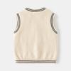 Boys Casual V-neck Knit Vest Spring Children's Fashion Sweater Vest