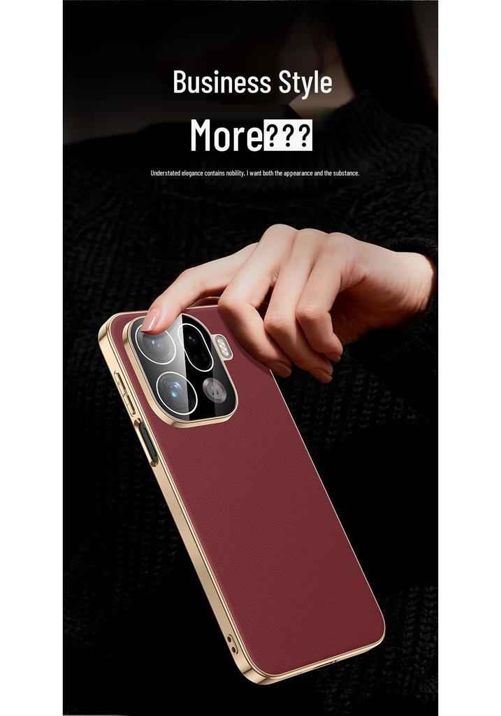 Чехол-книжка из премиальной кожи для Oppo Find X9 Pro - Стильный защитный чехол для мужчин и женщин со встроенной защитой линз.