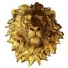 42 см заводская настенная подвесная скульптура в виде головы животного, льва-самца, народная бронзовая медная статуэтка-маска для дома, львиная голова