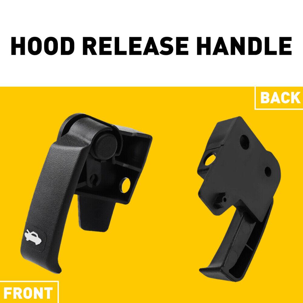 15741109 Hood Release Handle, Truck Hood Lock Release Pull Handle Replacement Compatible With 1999-2006 GMC 1500 1500 HD 2500 2500 HD 3500