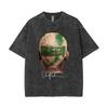 Washed Chris Brown Breezy Bowl Xx Tour  T-Shirts Men Hip