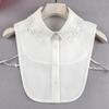 Fashion Shirt Fake Collar Women'S Anti-Wrinkle Chiffon Embroidery Versatile Fake Collar Shirt Fake Collar Multi-Functional Decorative Collar