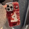 Чехол в красно-клетчатом стиле Вест-Хайленд для IPhone 17 Pro Max, Apple IPhone 16, 3D Мультяшный Высококачественный Защитный Чехол