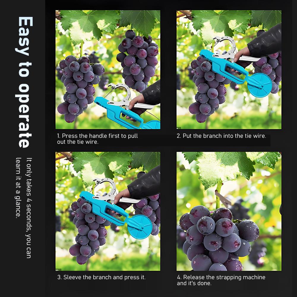 Машина для подвязки растений Ленточный инструмент для помидоров, перцев, винограда, огурцов и вьющихся овощей, Отлично подходит для садоводов, фермеров